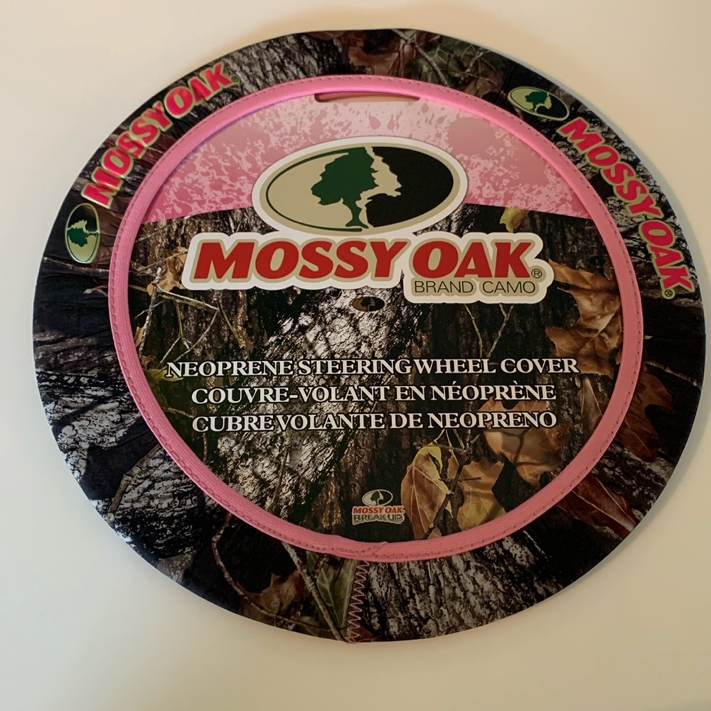 MOSSY OAK brand camo camouflage car steering wheel cover neoprene NEW